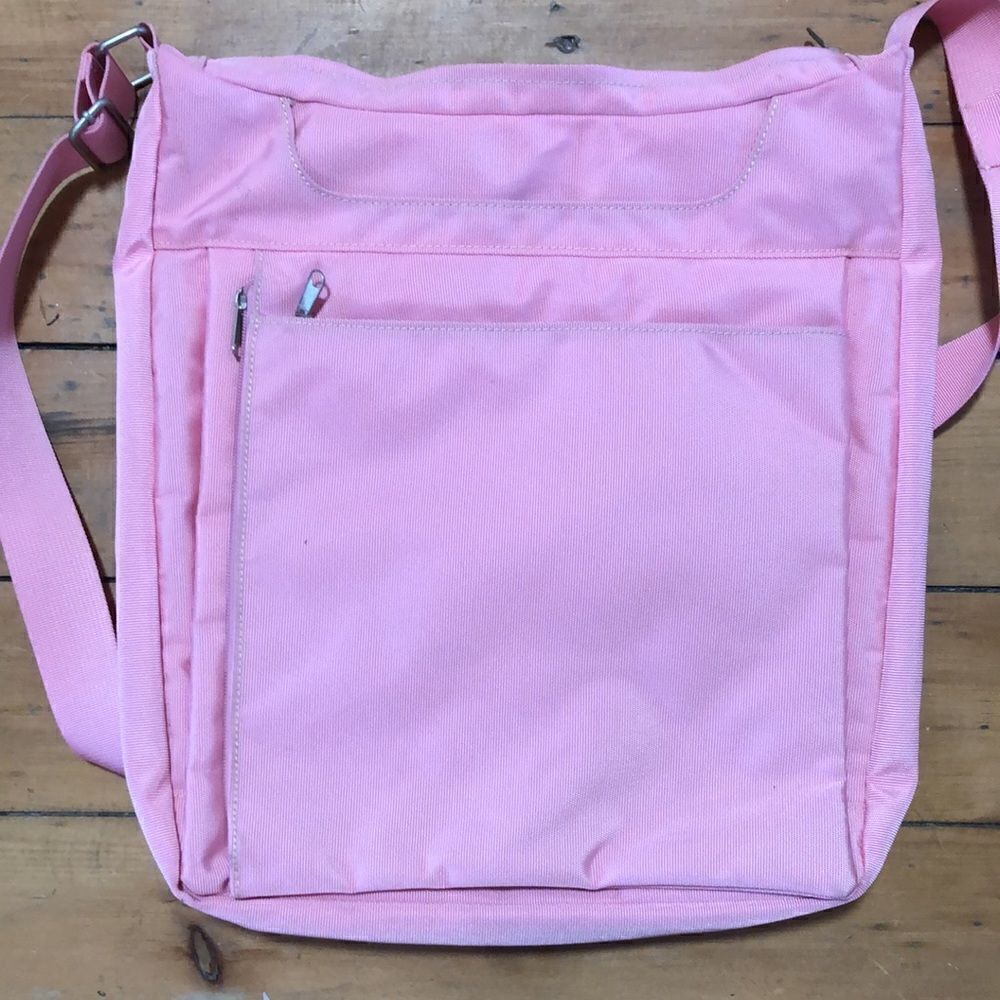 Buxton Messenger Laptop Bag Pink